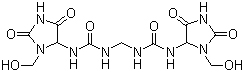 Imidurea, N,N-methylenebis N'-1-(hydroxymethyl)-2,5-dioxo-4-imidazolidinyl urea, 1,1'-Methylenebis[3-[3-(hydroxymethyl)-2,5-dioxo-4-imidazolidinyl]urea], Imidazolidinyl urea CAS #: 39236-46-9 - Chemicals from China: intermediates, biochemicals, agrochemicals, flavors, fragrants, additives, reagents, dyestuffs, pigments, suppliers.
